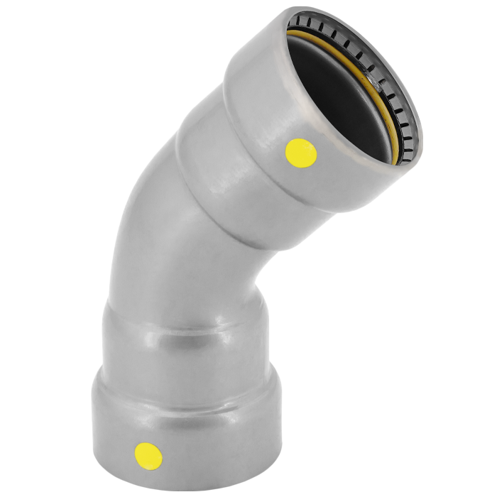Image of 45° CSG Lrg. Press Elbow