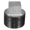 PR-Series Class 150 Malleable Galvanized Iron Square Head Plug