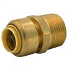 Insta-Loc II No Lead DZR Forged Brass Push-Fit x MNPT Reducing Adapter