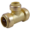 Insta-Loc II No Lead DZR Forged Brass Push-Fit Reducing Tee