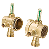 Forged Brass Return Header End Port, Pair; For M-8000 Modular Manifolds