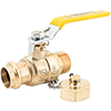 LegendPress No Lead Forged Brass Full Port Ball Valve with Cap and Chain