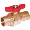 Forged Brass Full Port Ball Valve - Tee Handle