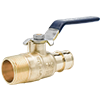 No Lead DZR Forged Brass Cold Expansion PEX x MNPT Transition Ball Valve