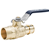 No Lead DZR Forged Brass Cold Expansion PEX x Sweat Transition Ball Valve