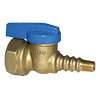 Blue Top Forged Brass One-Piece FNPT x Texas Pattern Gas Ball Valve