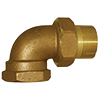 Cast Bronze FNPT Union Elbow