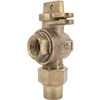 No Lead Cast Bronze Water Service FNPT x Flare 1/4-Turn Ball-Type Meter Valve