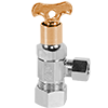 No Lead Chrome-Plated Forged Brass Multi-Turn OD x OD Angle Stop Valve with Lockshield & Key