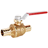 No Lead Forged Brass Crimp/Cinch PEX Ball Valve