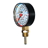 Bottom-Mount Temperature & Pressure Gauge