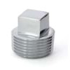 Chrome-Plated Cast Bronze Square Plug